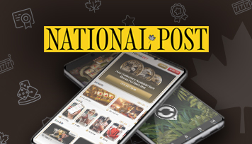 an image of the best Ontario online casinos with stamps in the background